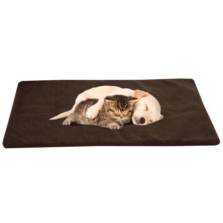 Pet Adobe Pet Adobe Small/Medium Self Warming Thermal Crate Pad-25x18-Chocolate 276849SZI